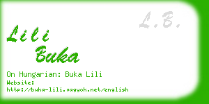 lili buka business card